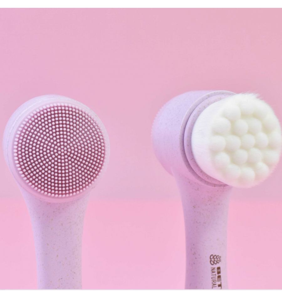 Natural Fiber 2 in 1 facial brush